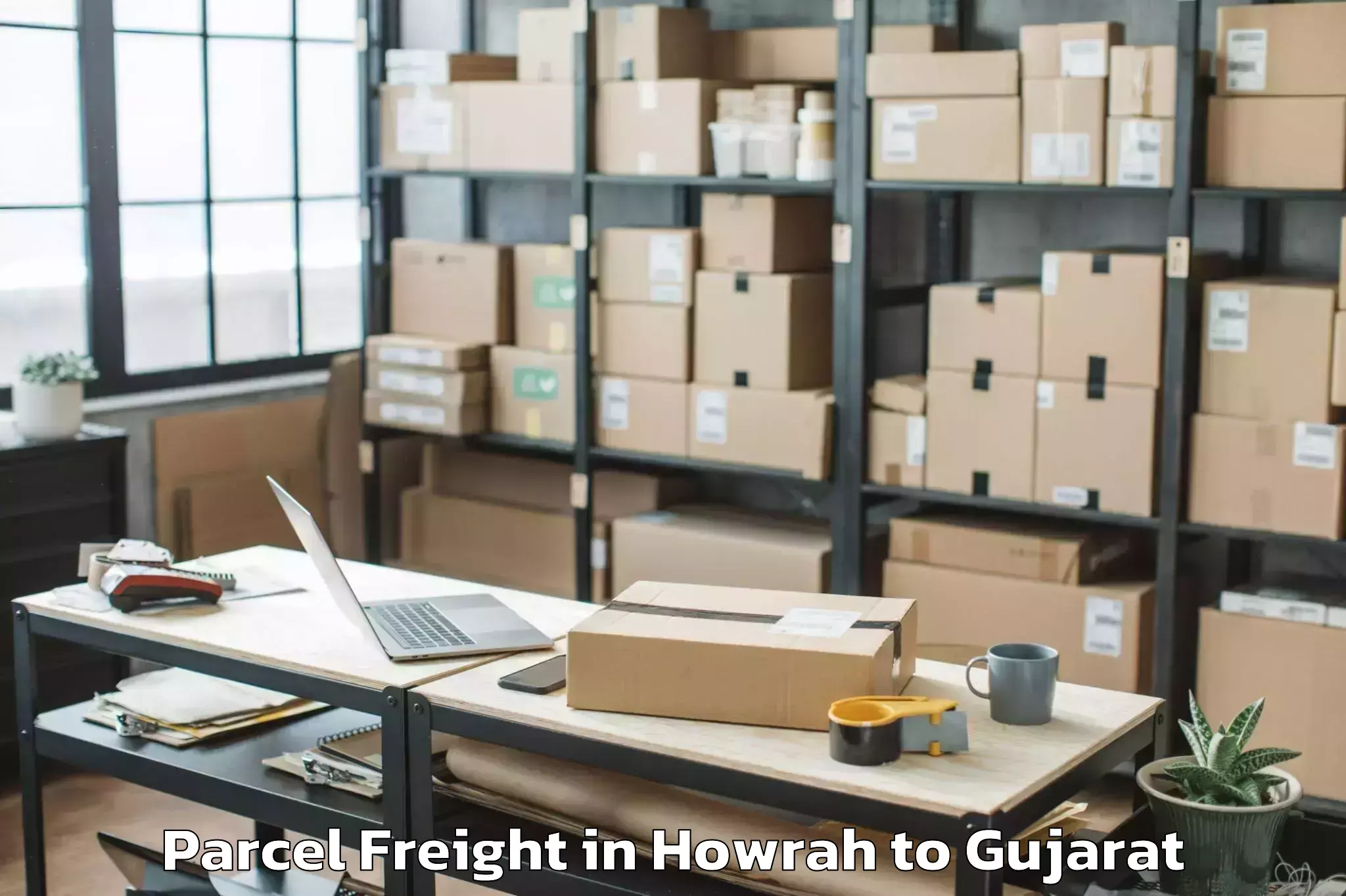 Book Your Howrah to Gondal Parcel Freight Today